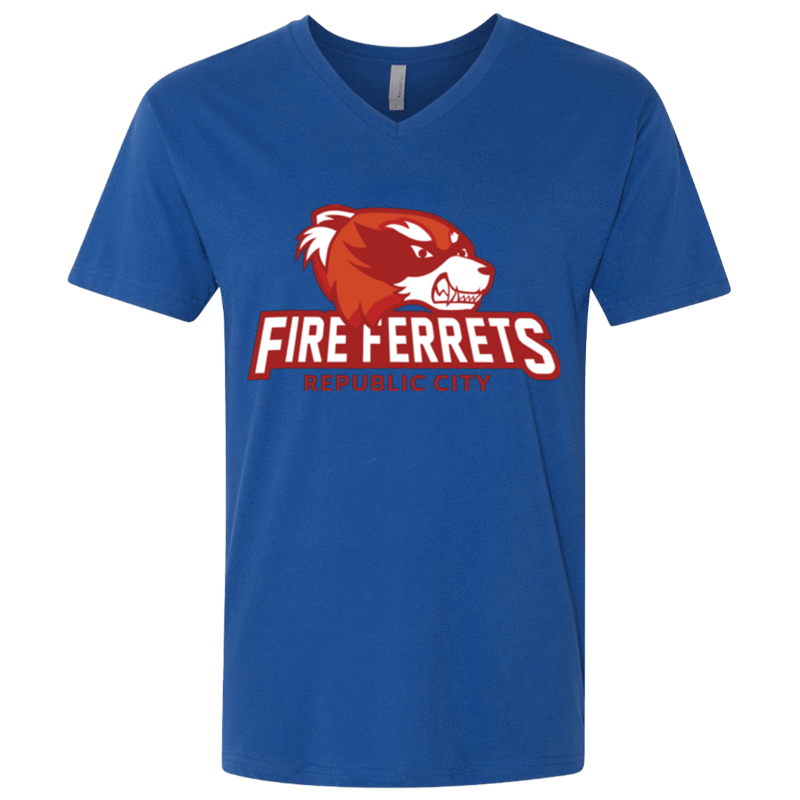 T-Shirts Royal / X-Small Fire Ferrets Men's Premium V-Neck