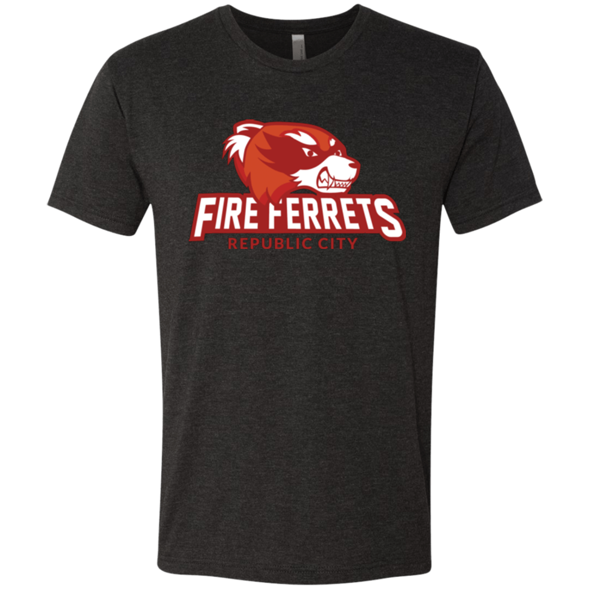 T-Shirts Vintage Black / Small Fire Ferrets Men's Triblend T-Shirt