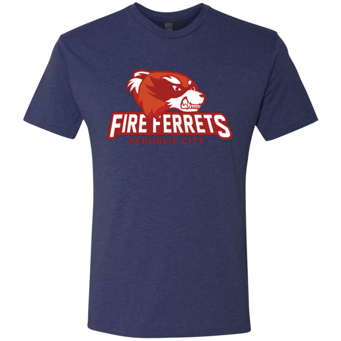T-Shirts Vintage Navy / Small Fire Ferrets Men's Triblend T-Shirt
