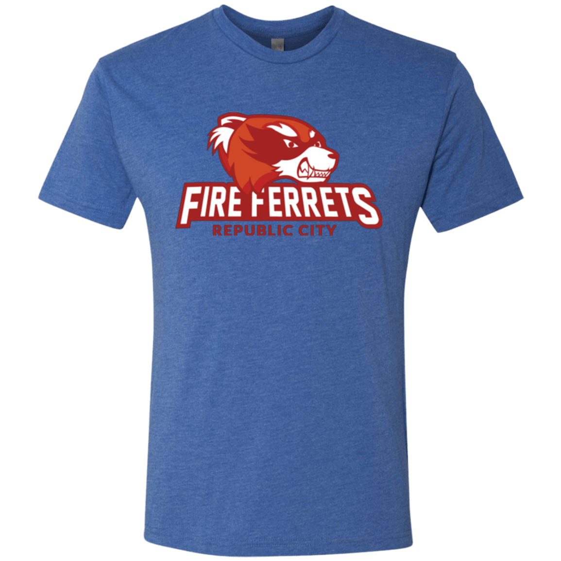 T-Shirts Vintage Royal / Small Fire Ferrets Men's Triblend T-Shirt