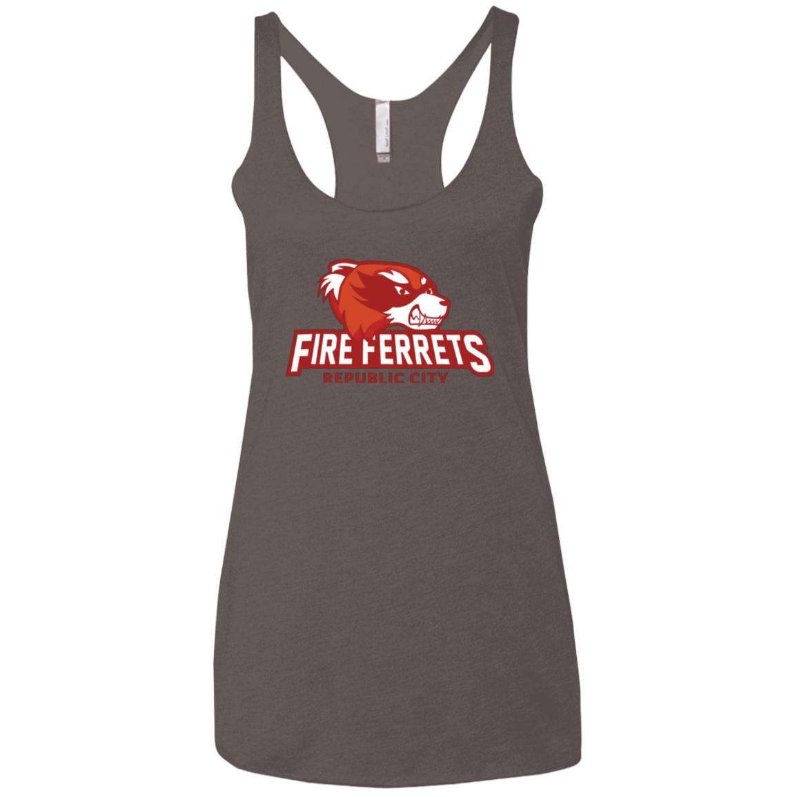 T-Shirts Macchiato / X-Small Fire Ferrets Women's Triblend Racerback Tank