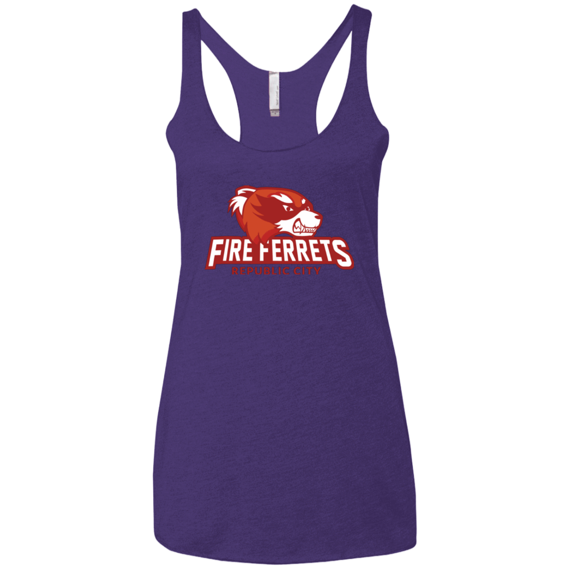 T-Shirts Purple / X-Small Fire Ferrets Women's Triblend Racerback Tank