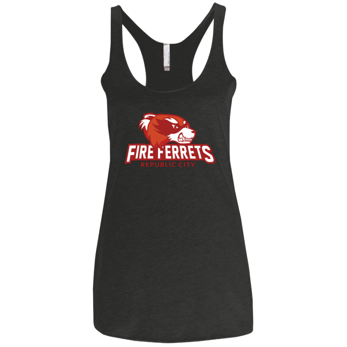 T-Shirts Vintage Black / X-Small Fire Ferrets Women's Triblend Racerback Tank