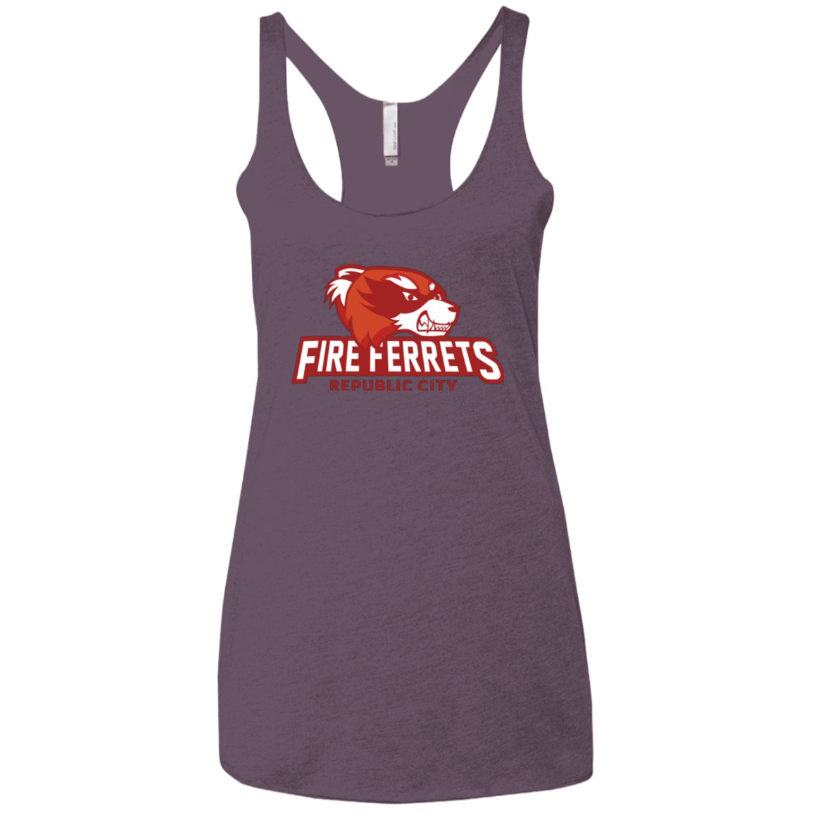 T-Shirts Vintage Purple / X-Small Fire Ferrets Women's Triblend Racerback Tank
