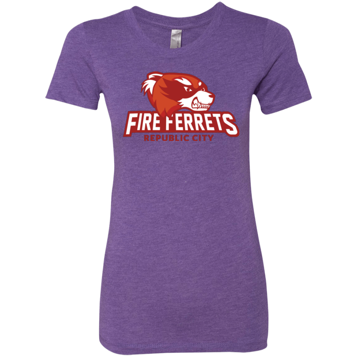 T-Shirts Purple Rush / Small Fire Ferrets Women's Triblend T-Shirt