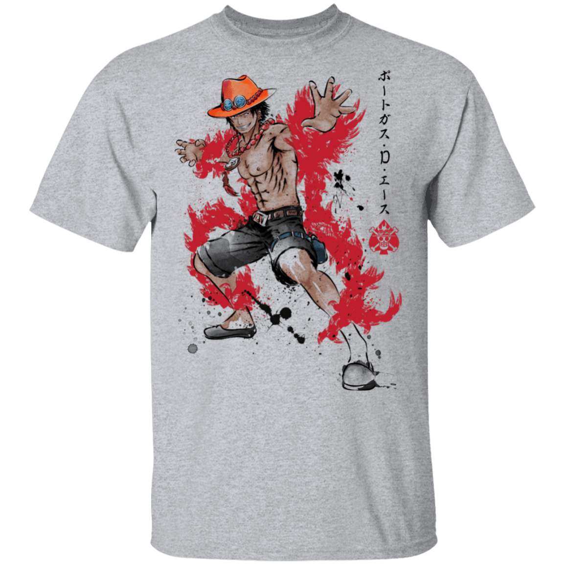 T-Shirts Sport Grey / S Fire Fist Ace T-Shirt