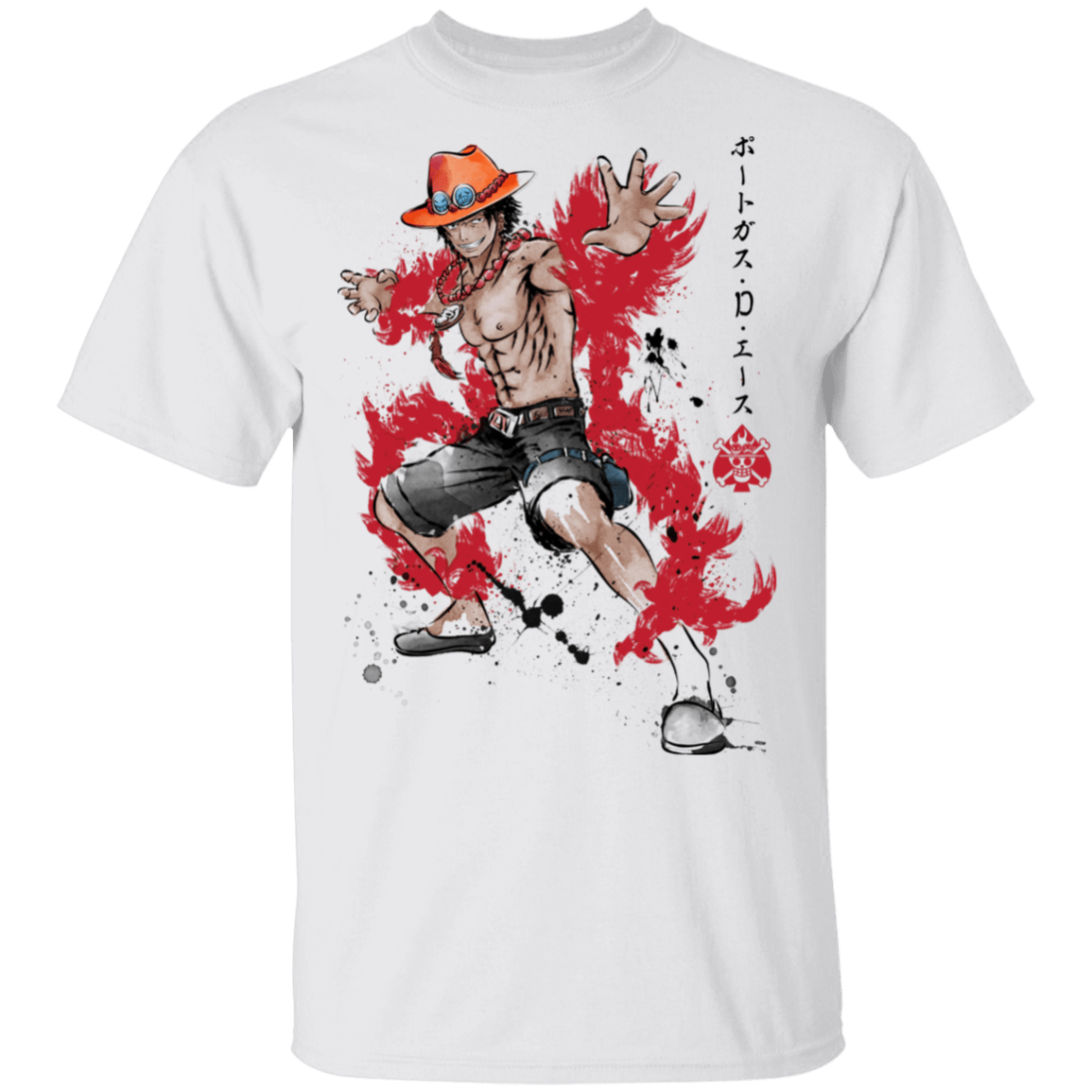 T-Shirts White / S Fire Fist Ace T-Shirt
