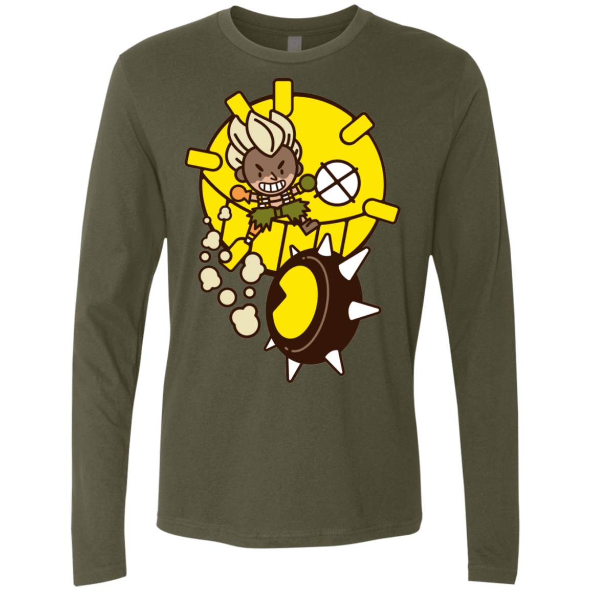 T-Shirts Military Green / S Fire in the Hole Men's Premium Long Sleeve