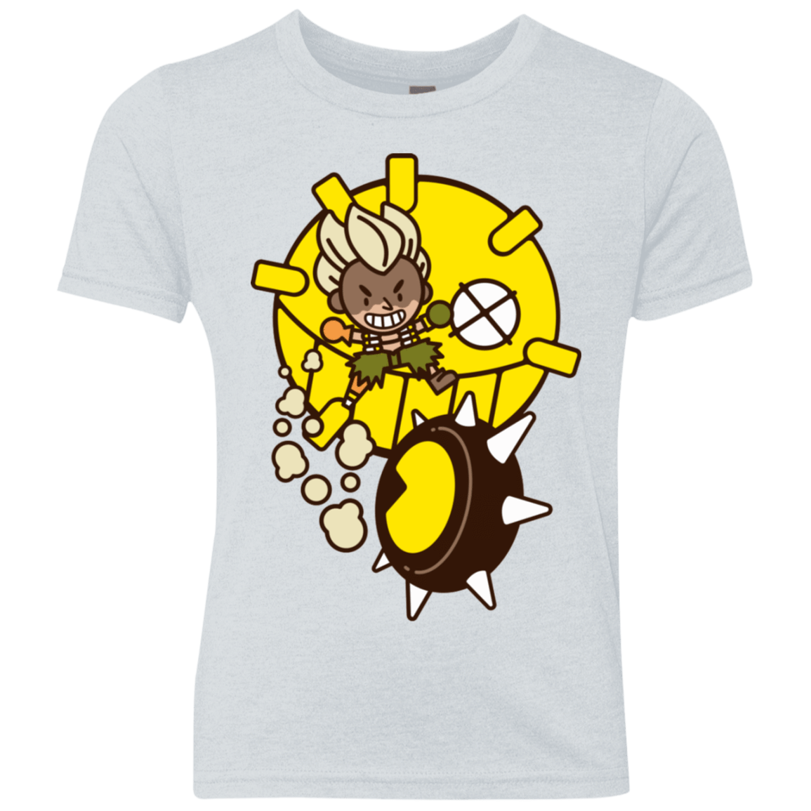 T-Shirts Heather White / YXS Fire in the Hole Youth Triblend T-Shirt