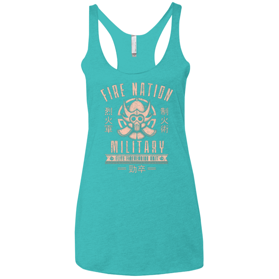 T-Shirts Tahiti Blue / X-Small Fire is Fierce Women's Triblend Racerback Tank