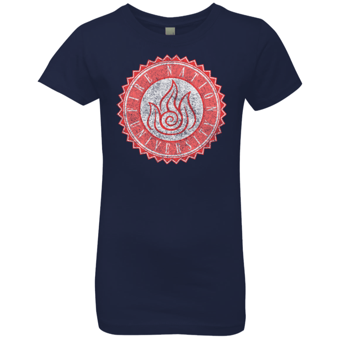 T-Shirts Midnight Navy / YXS Fire Nation Univeristy Girls Premium T-Shirt