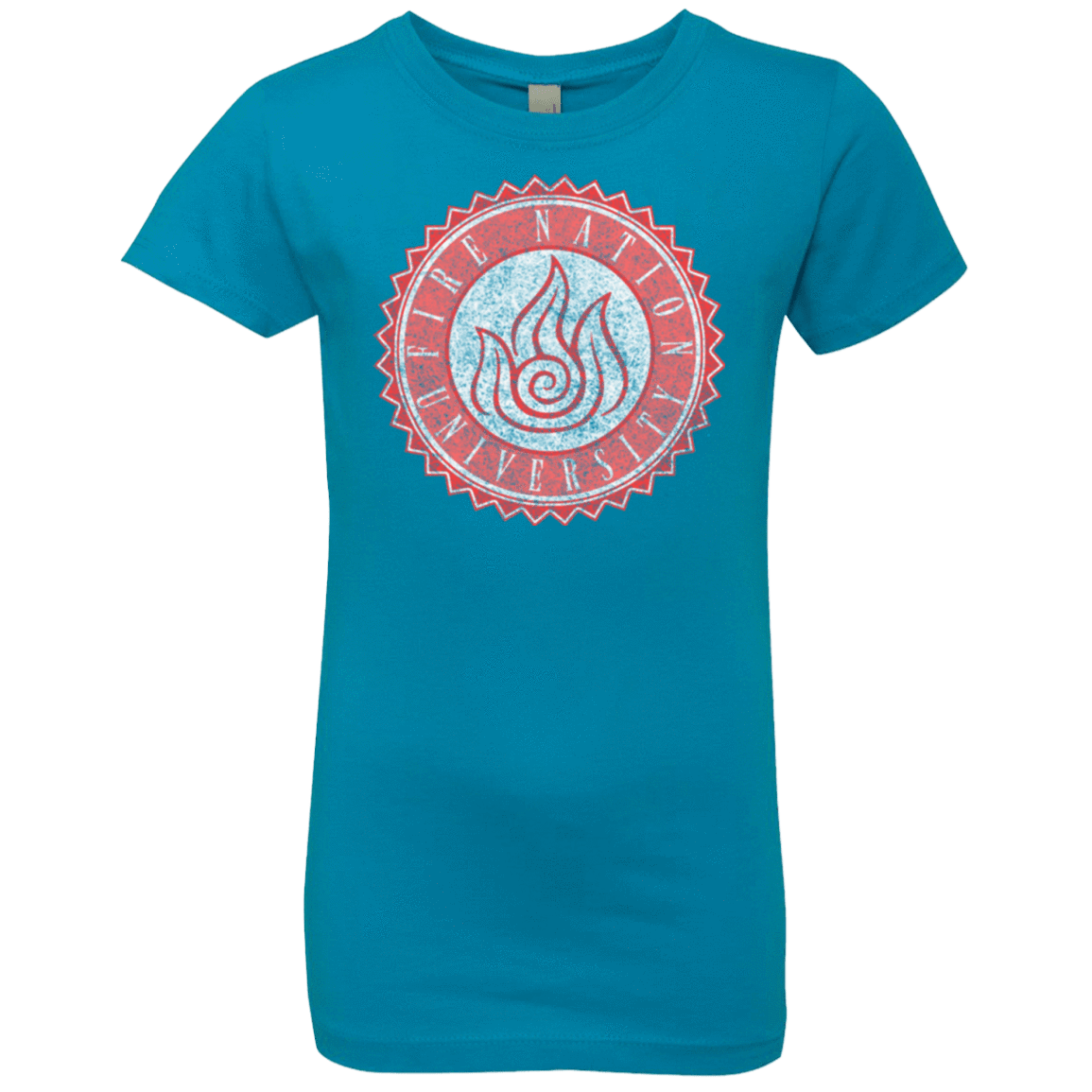 T-Shirts Turquoise / YXS Fire Nation Univeristy Girls Premium T-Shirt