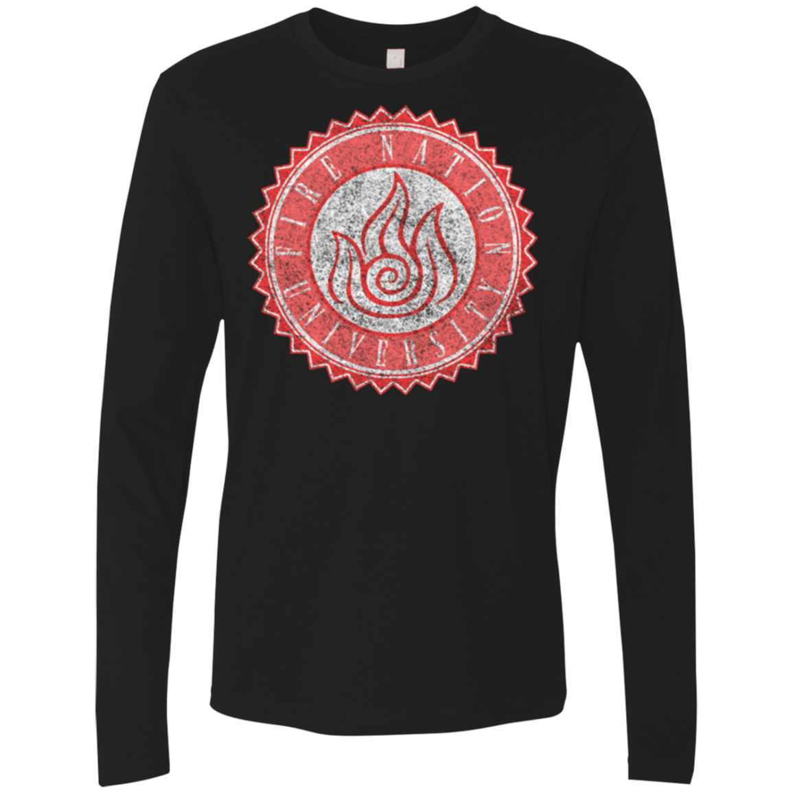 T-Shirts Black / Small Fire Nation Univeristy Men's Premium Long Sleeve