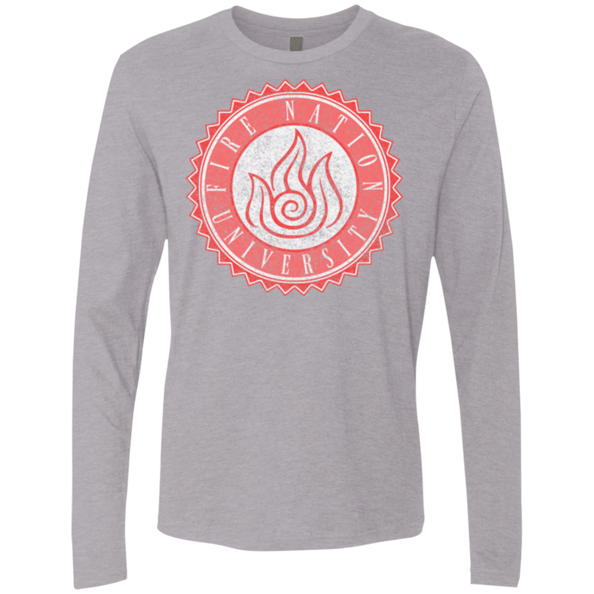 T-Shirts Heather Grey / Small Fire Nation Univeristy Men's Premium Long Sleeve