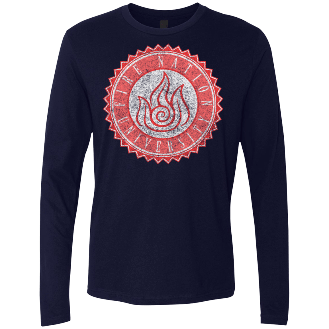 T-Shirts Midnight Navy / Small Fire Nation Univeristy Men's Premium Long Sleeve