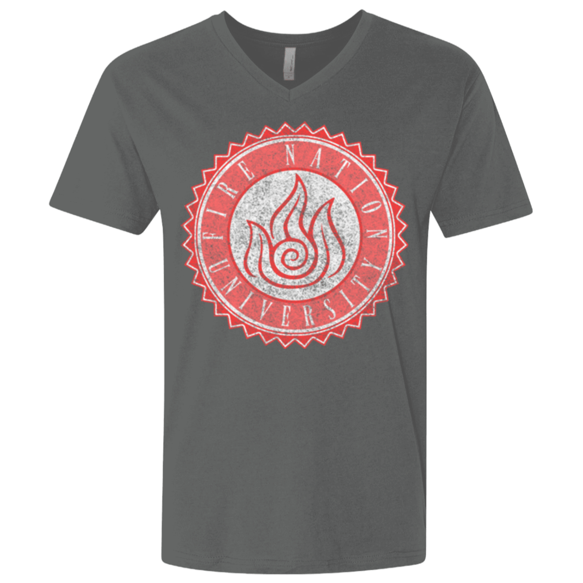 T-Shirts Heavy Metal / X-Small Fire Nation Univeristy Men's Premium V-Neck
