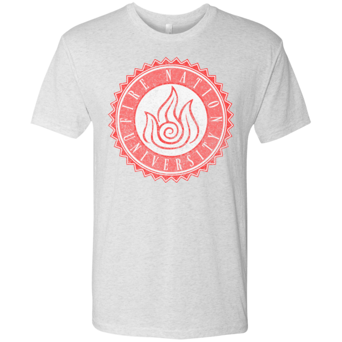 T-Shirts Heather White / Small Fire Nation Univeristy Men's Triblend T-Shirt