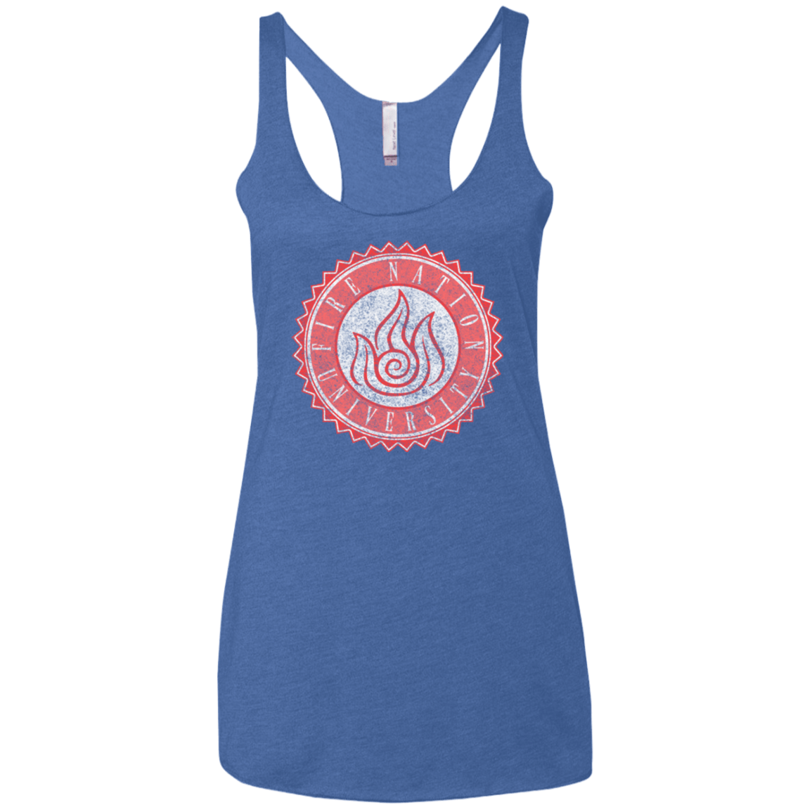 T-Shirts Vintage Royal / X-Small Fire Nation Univeristy Women's Triblend Racerback Tank