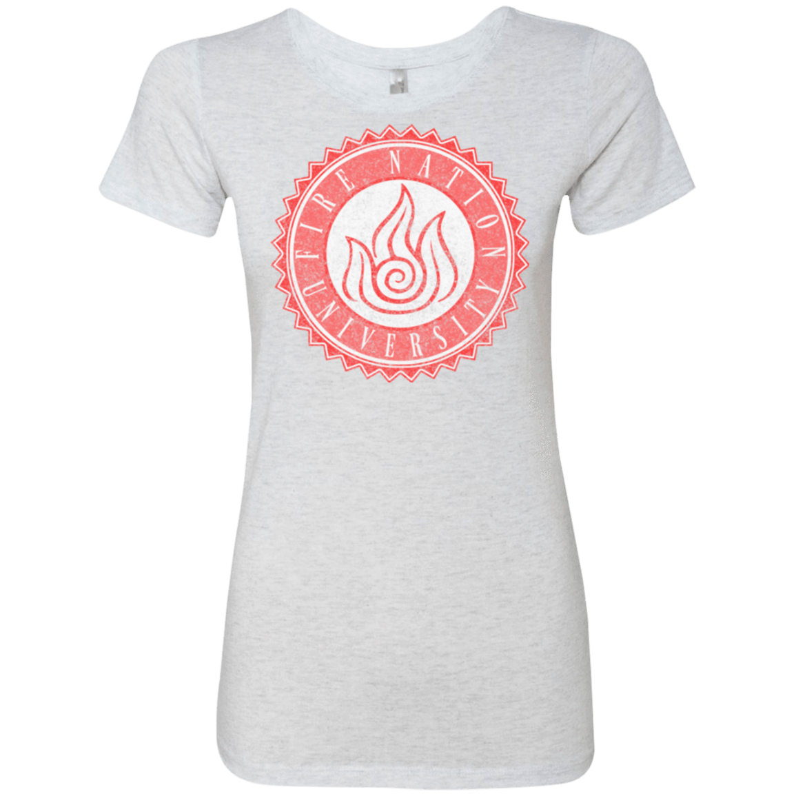 T-Shirts Heather White / Small Fire Nation Univeristy Women's Triblend T-Shirt