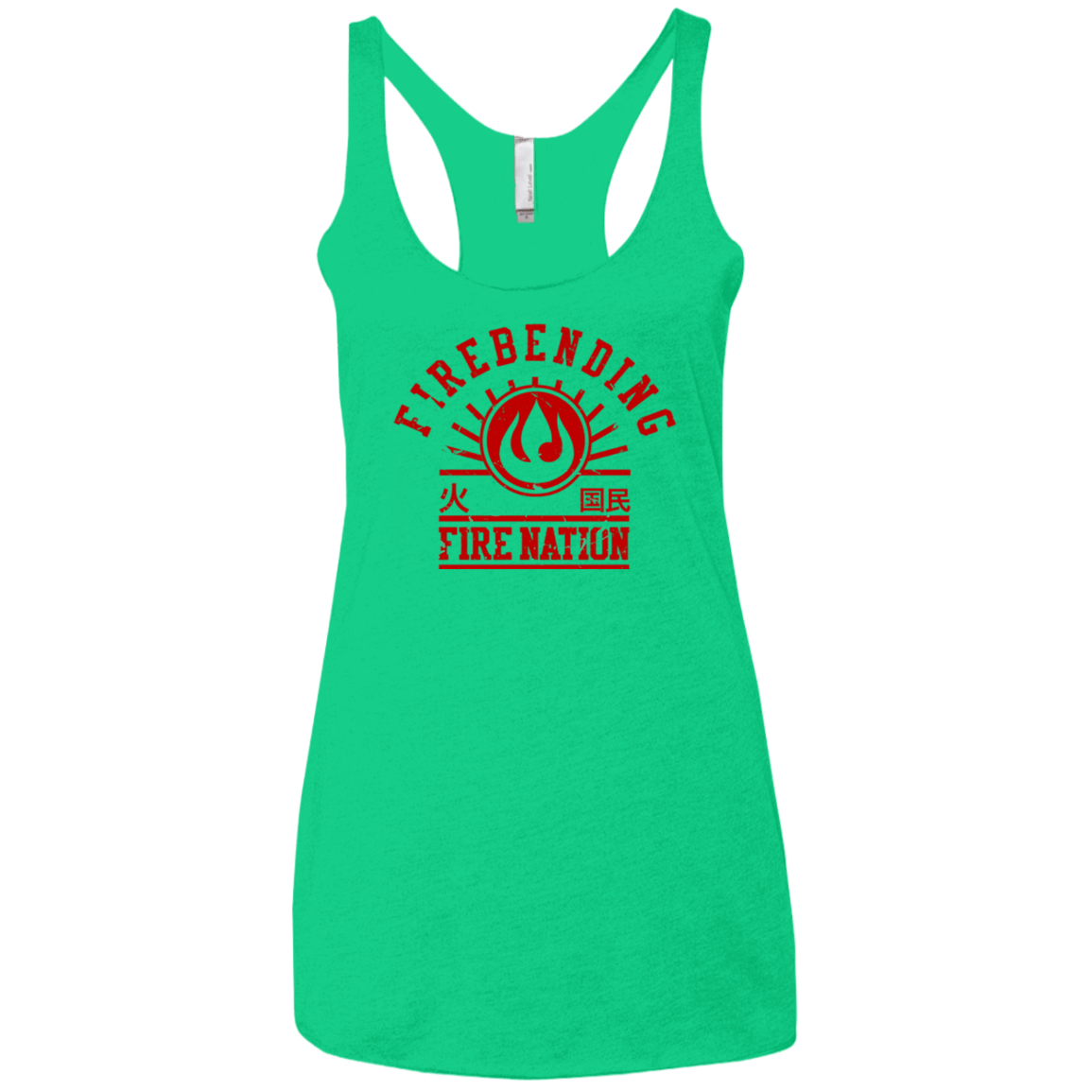 T-Shirts Envy / X-Small Fire Nation Women's Triblend Racerback Tank