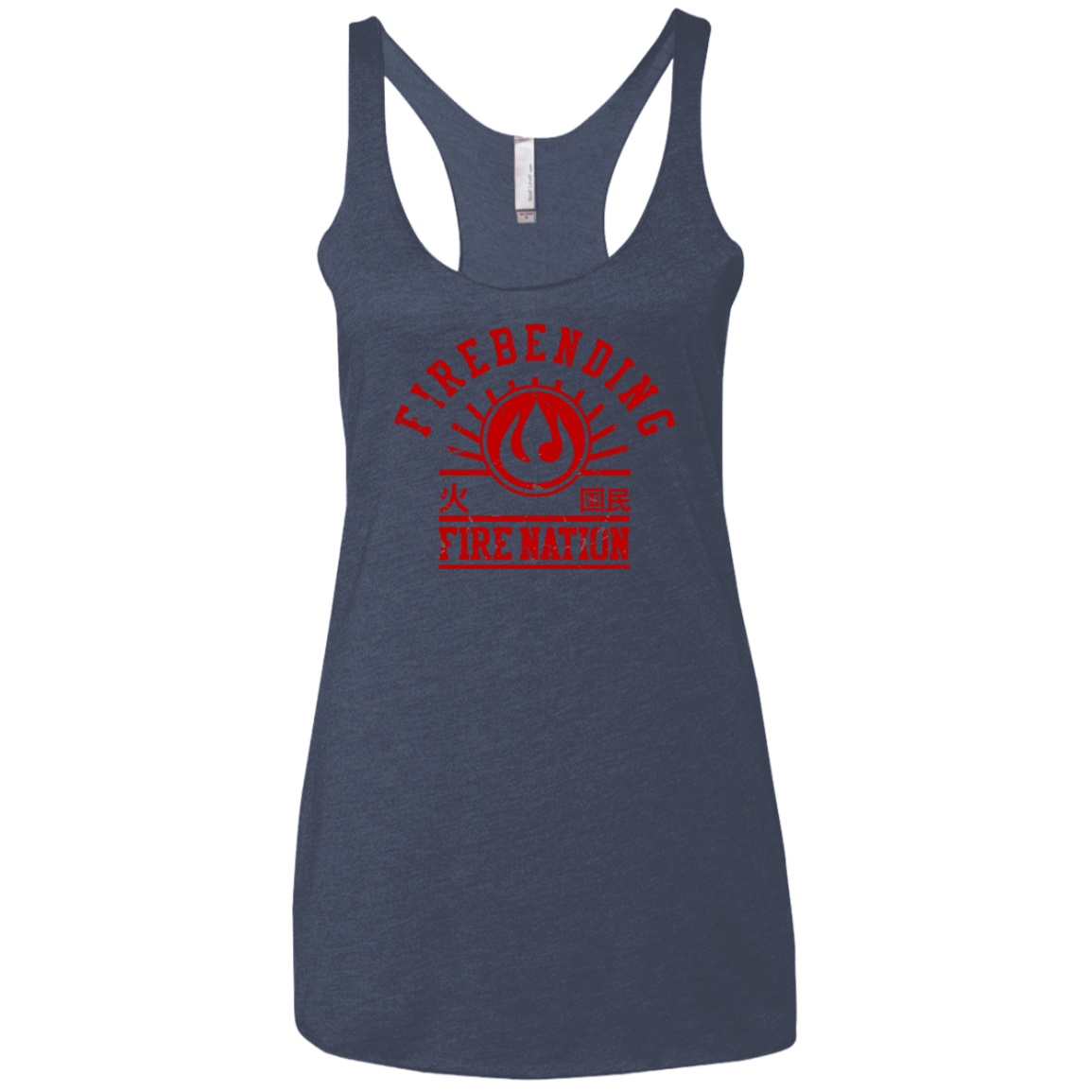 T-Shirts Vintage Navy / X-Small Fire Nation Women's Triblend Racerback Tank