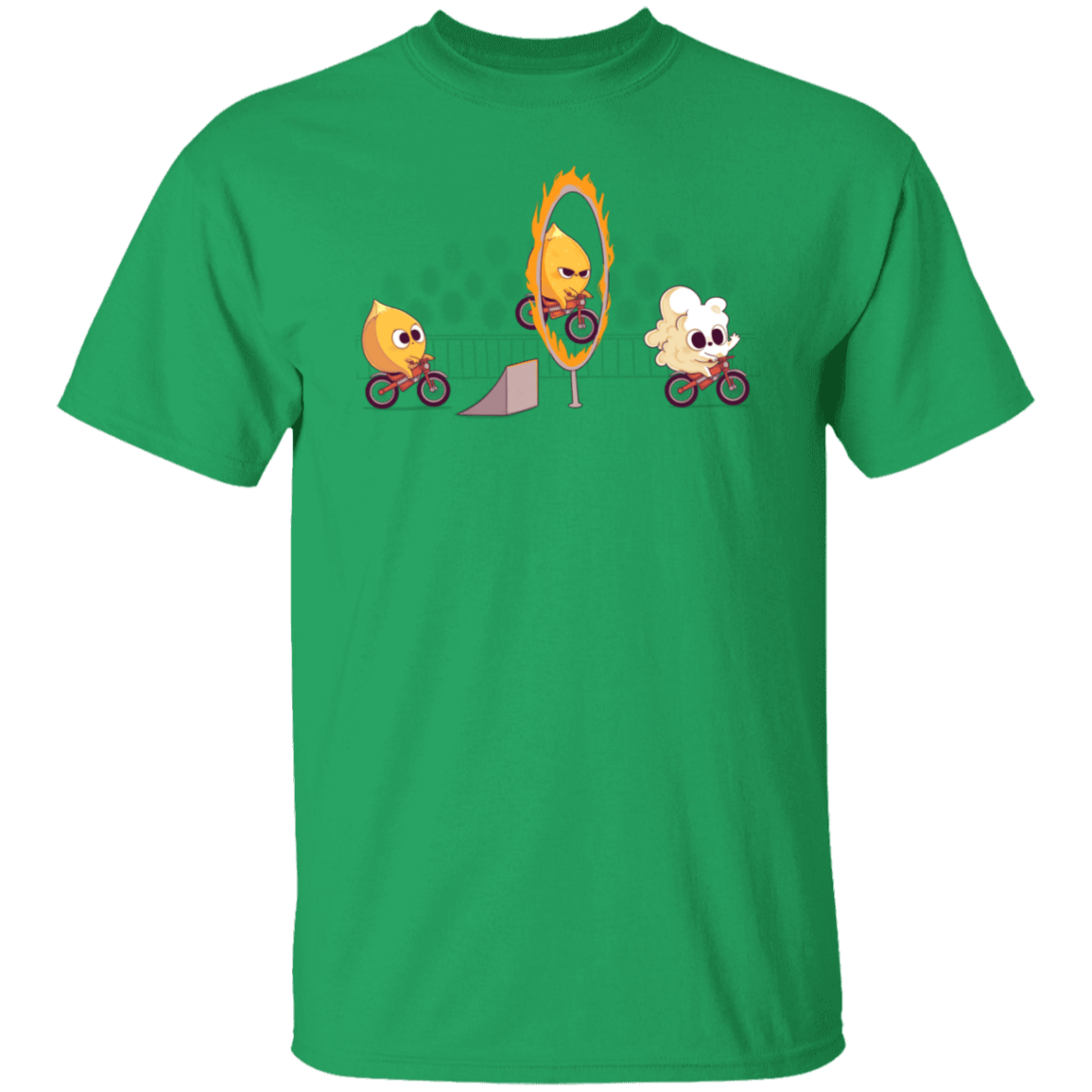 T-Shirts Irish Green / S Fire Stunt T-Shirt