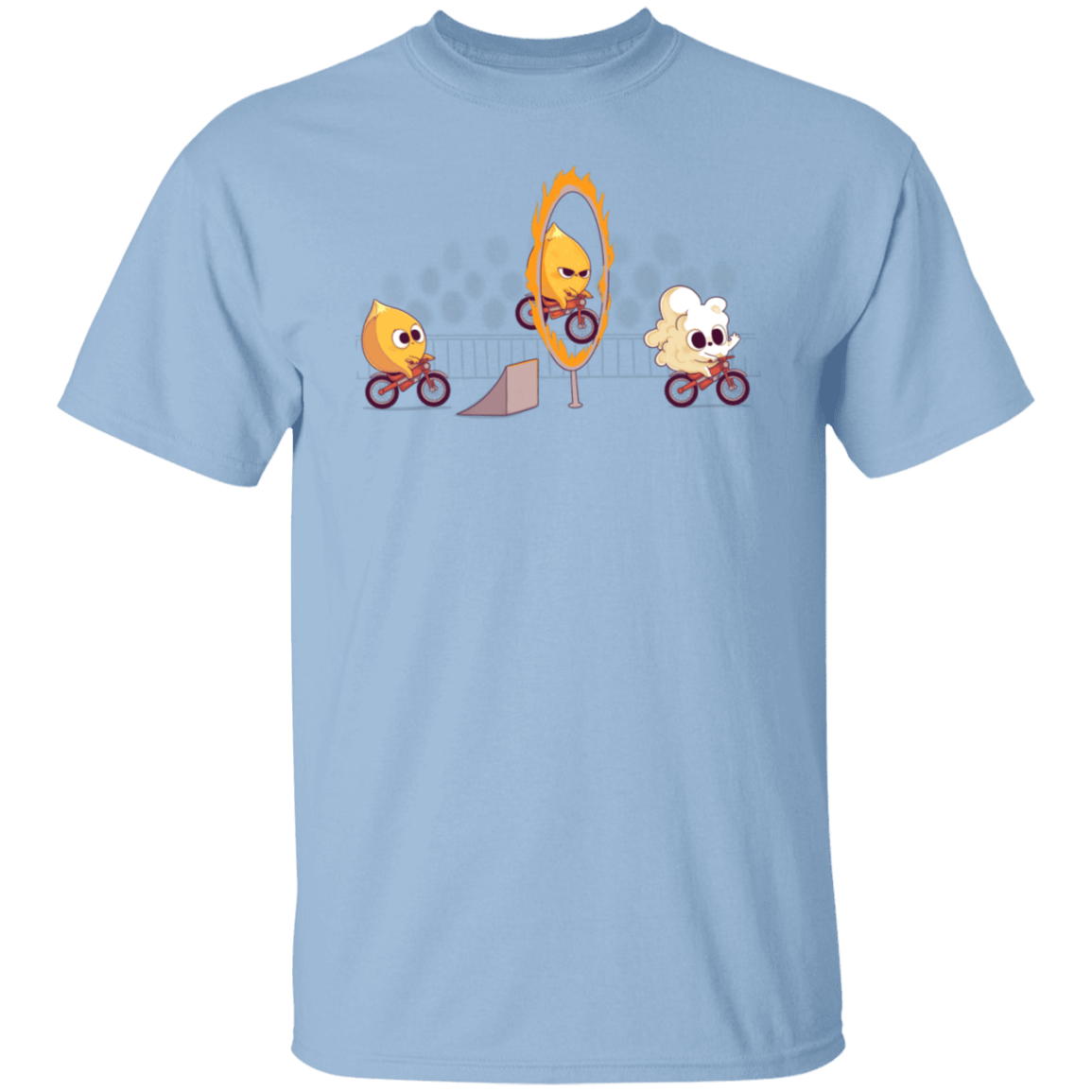 T-Shirts Light Blue / S Fire Stunt T-Shirt
