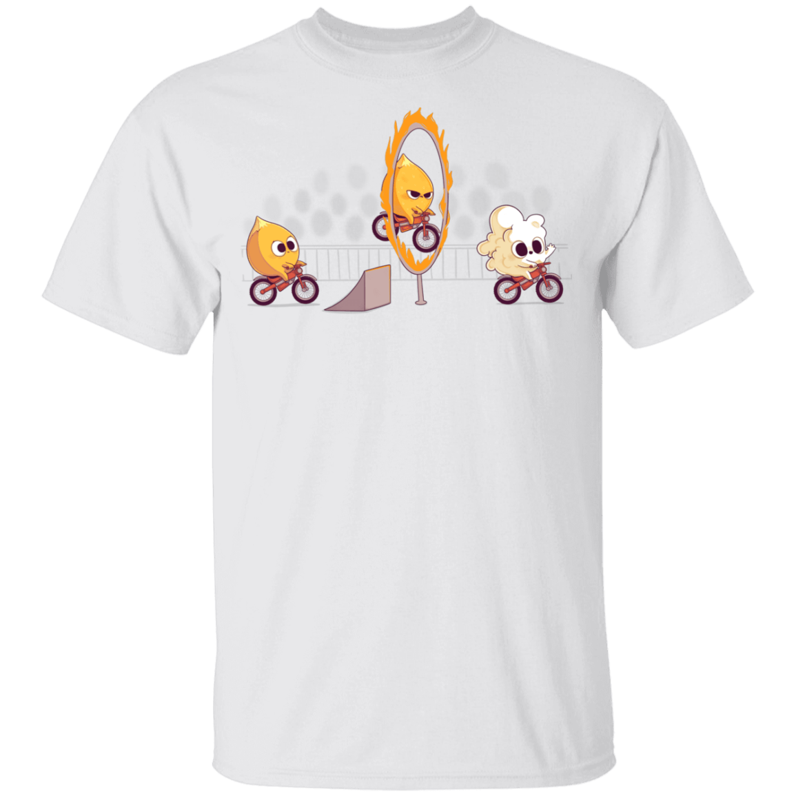 T-Shirts White / YXS Fire Stunt Youth T-Shirt