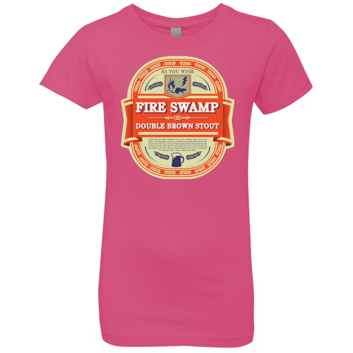 T-Shirts Hot Pink / YXS Fire Swamp Ale Girls Premium T-Shirt
