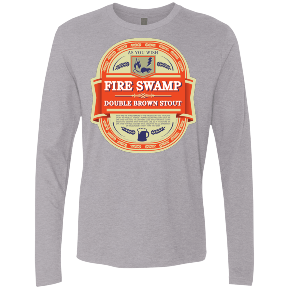 T-Shirts Heather Grey / Small Fire Swamp Ale Men's Premium Long Sleeve