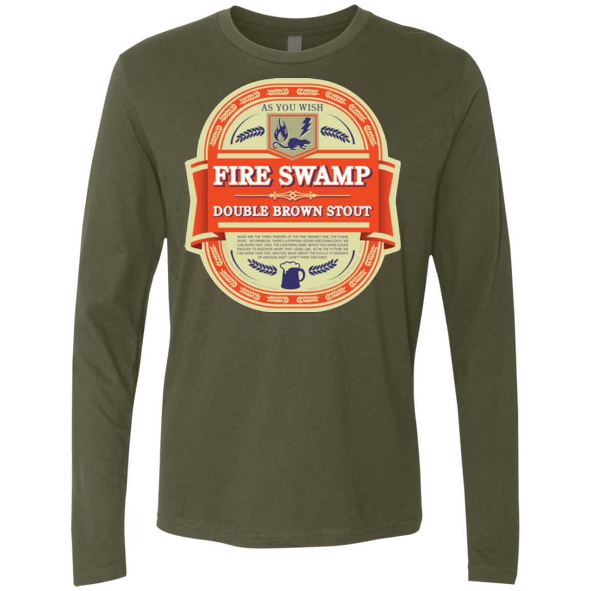 T-Shirts Military Green / Small Fire Swamp Ale Men's Premium Long Sleeve