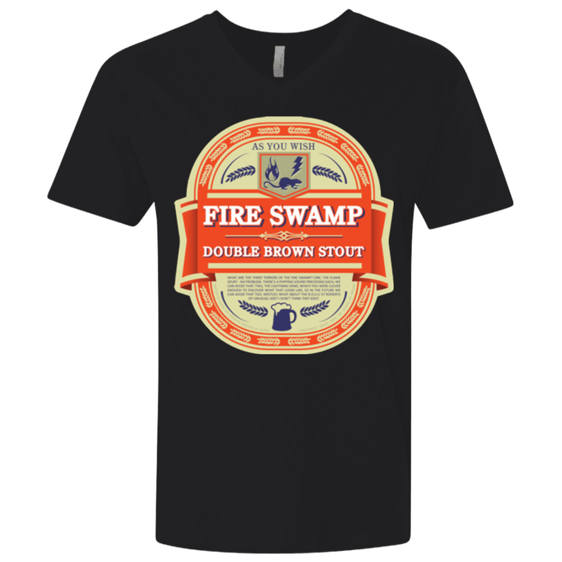 T-Shirts Black / X-Small Fire Swamp Ale Men's Premium V-Neck