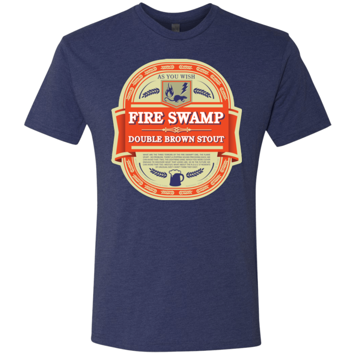 T-Shirts Vintage Navy / Small Fire Swamp Ale Men's Triblend T-Shirt