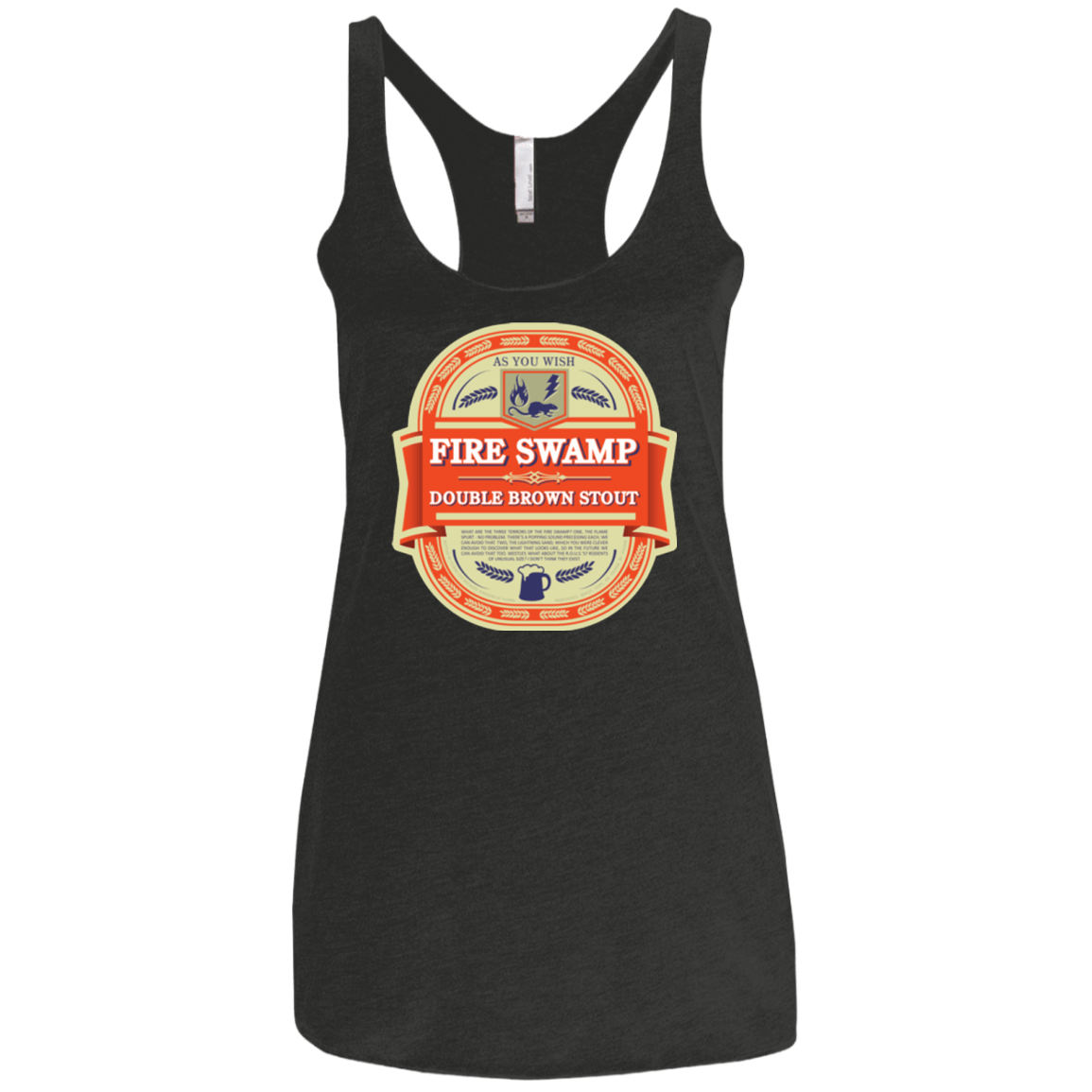 T-Shirts Vintage Black / X-Small Fire Swamp Ale Women's Triblend Racerback Tank