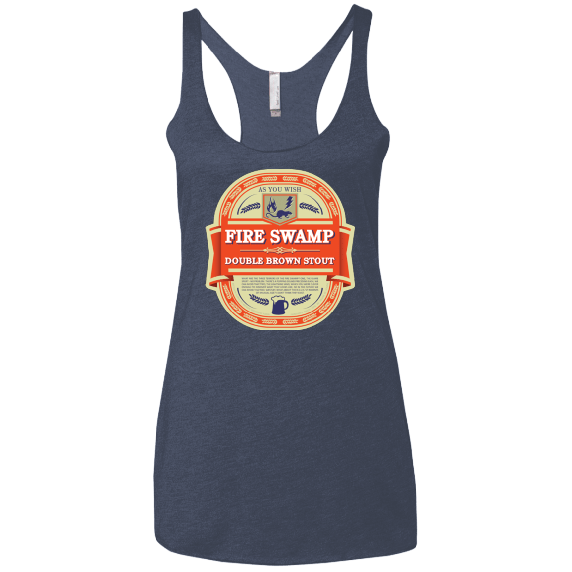 T-Shirts Vintage Navy / X-Small Fire Swamp Ale Women's Triblend Racerback Tank