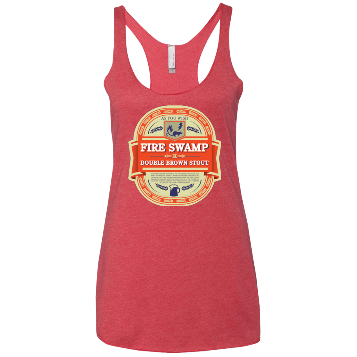 T-Shirts Vintage Red / X-Small Fire Swamp Ale Women's Triblend Racerback Tank