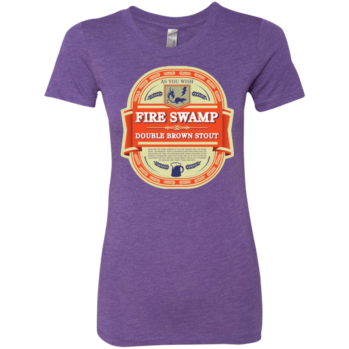 T-Shirts Purple Rush / Small Fire Swamp Ale Women's Triblend T-Shirt
