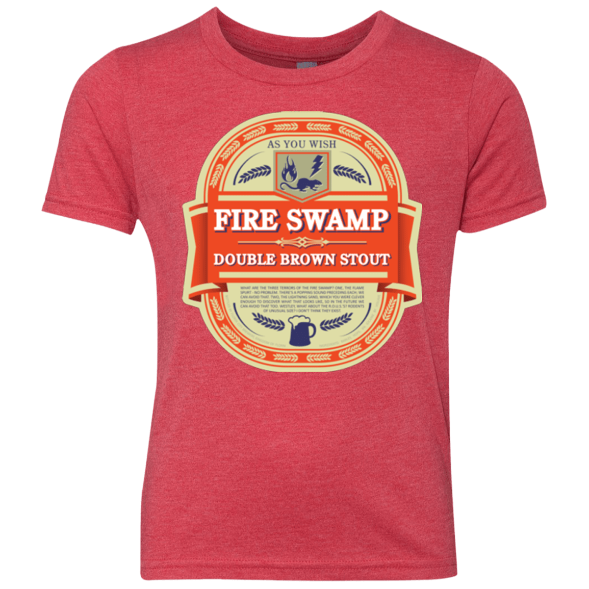 T-Shirts Vintage Red / YXS Fire Swamp Ale Youth Triblend T-Shirt