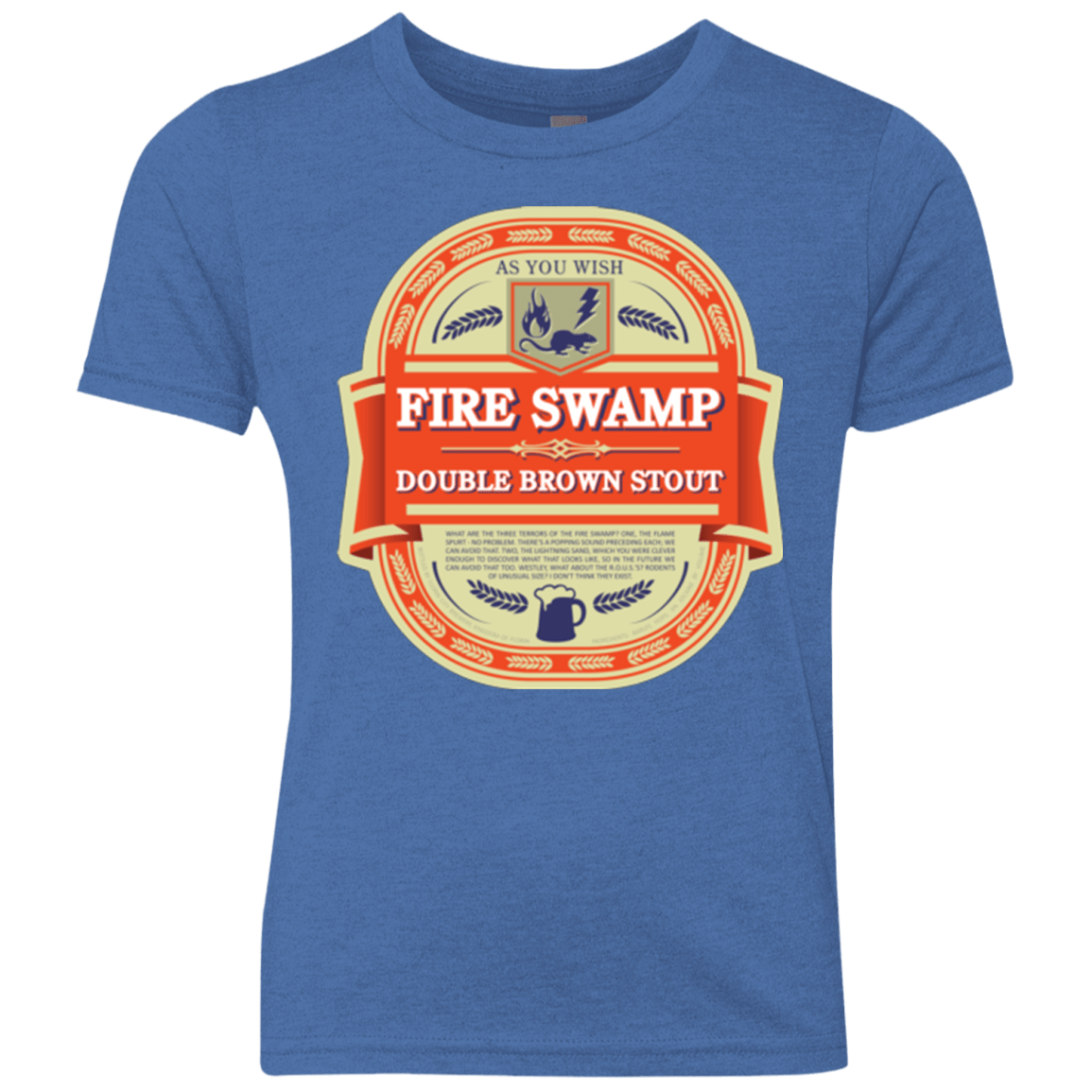 T-Shirts Vintage Royal / YXS Fire Swamp Ale Youth Triblend T-Shirt