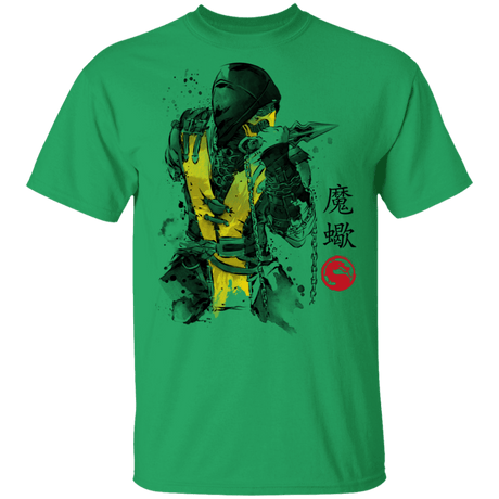T-Shirts Irish Green / S Fire Warrior Sumi-E T-Shirt