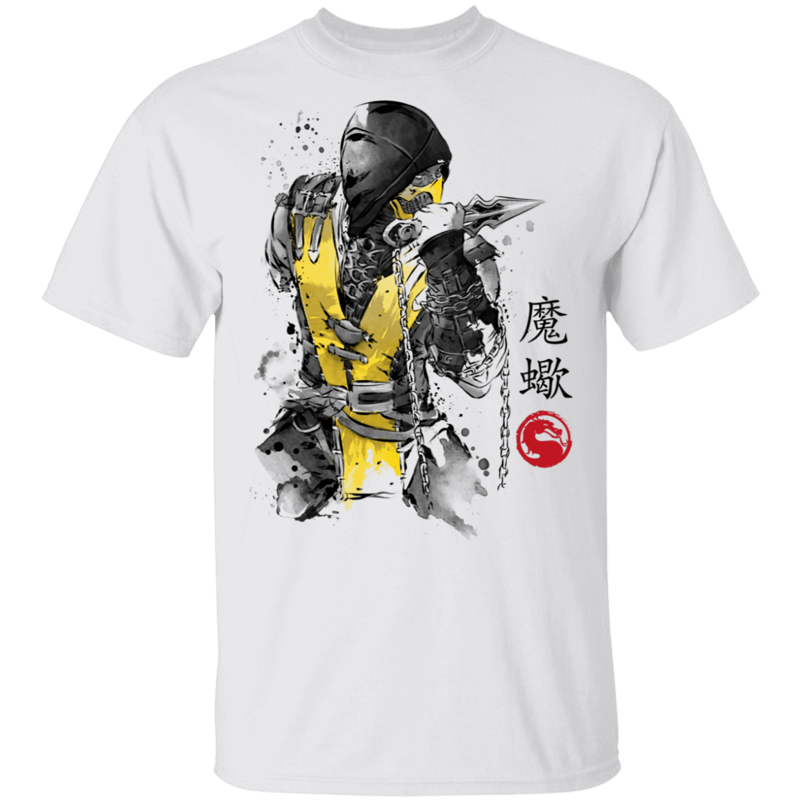 T-Shirts White / S Fire Warrior Sumi-E T-Shirt