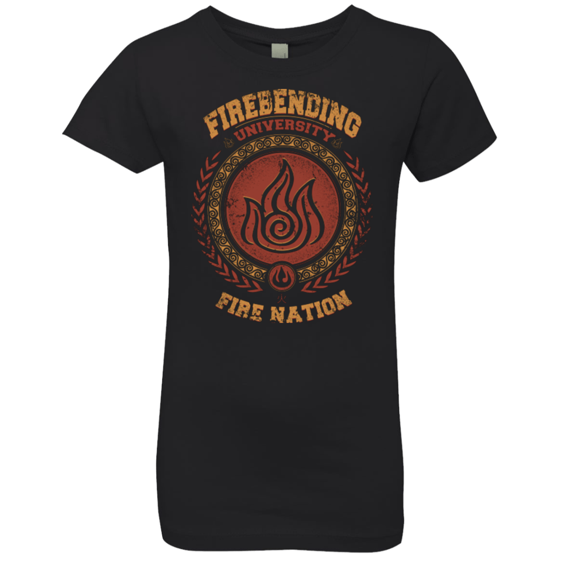 T-Shirts Black / YXS Firebending university Girls Premium T-Shirt