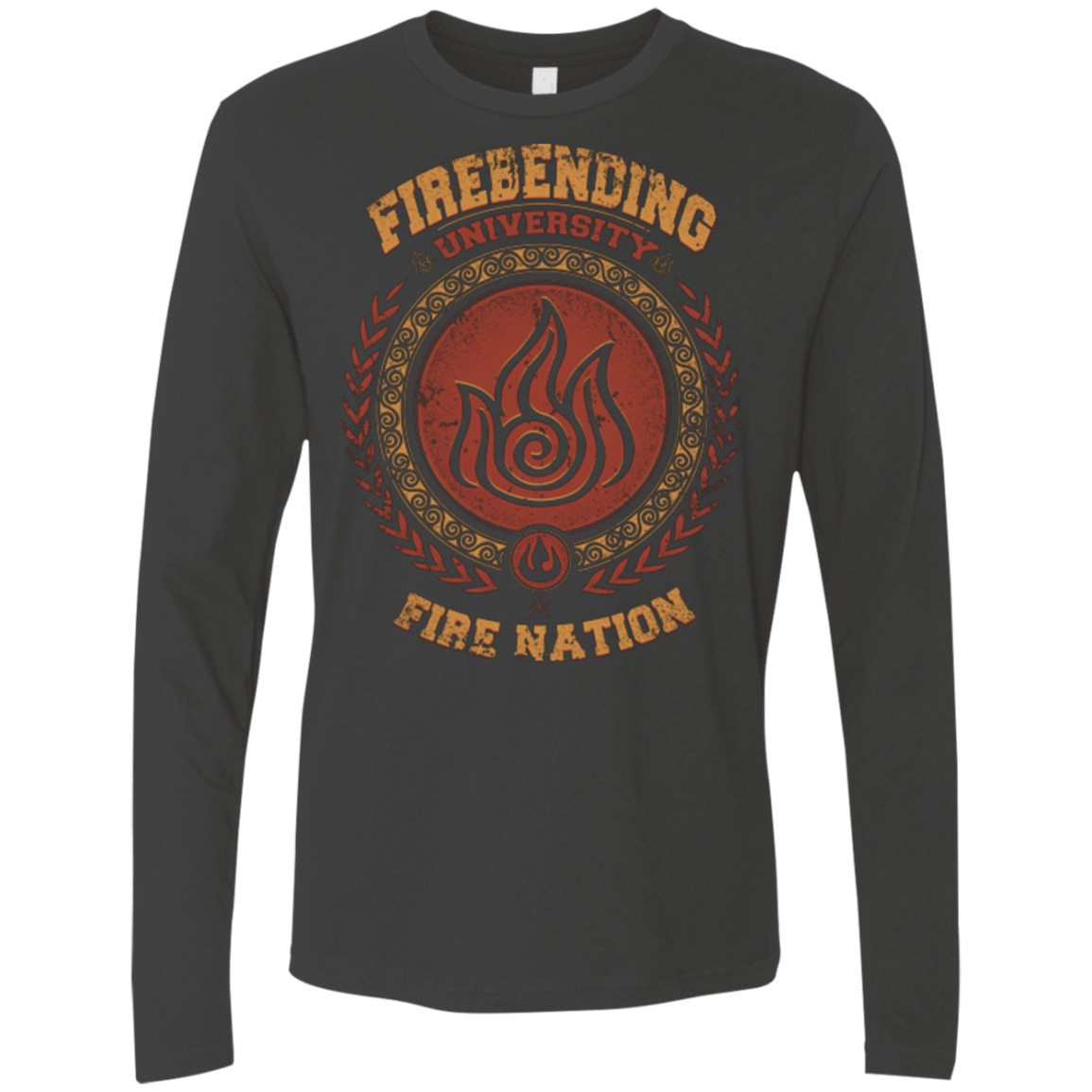 T-Shirts Heavy Metal / Small Firebending university Men's Premium Long Sleeve