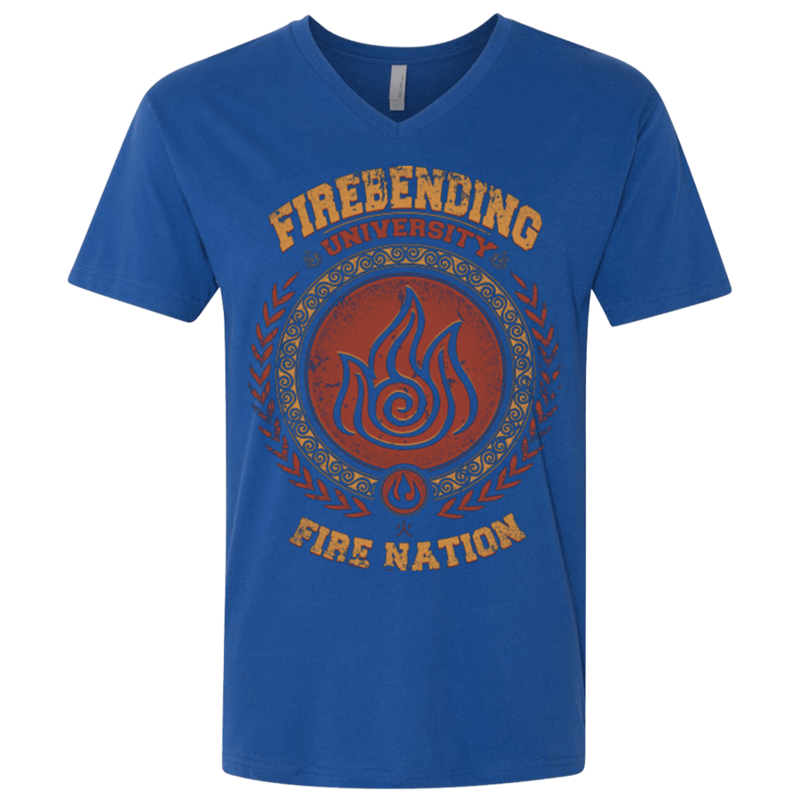 T-Shirts Royal / X-Small Firebending university Men's Premium V-Neck