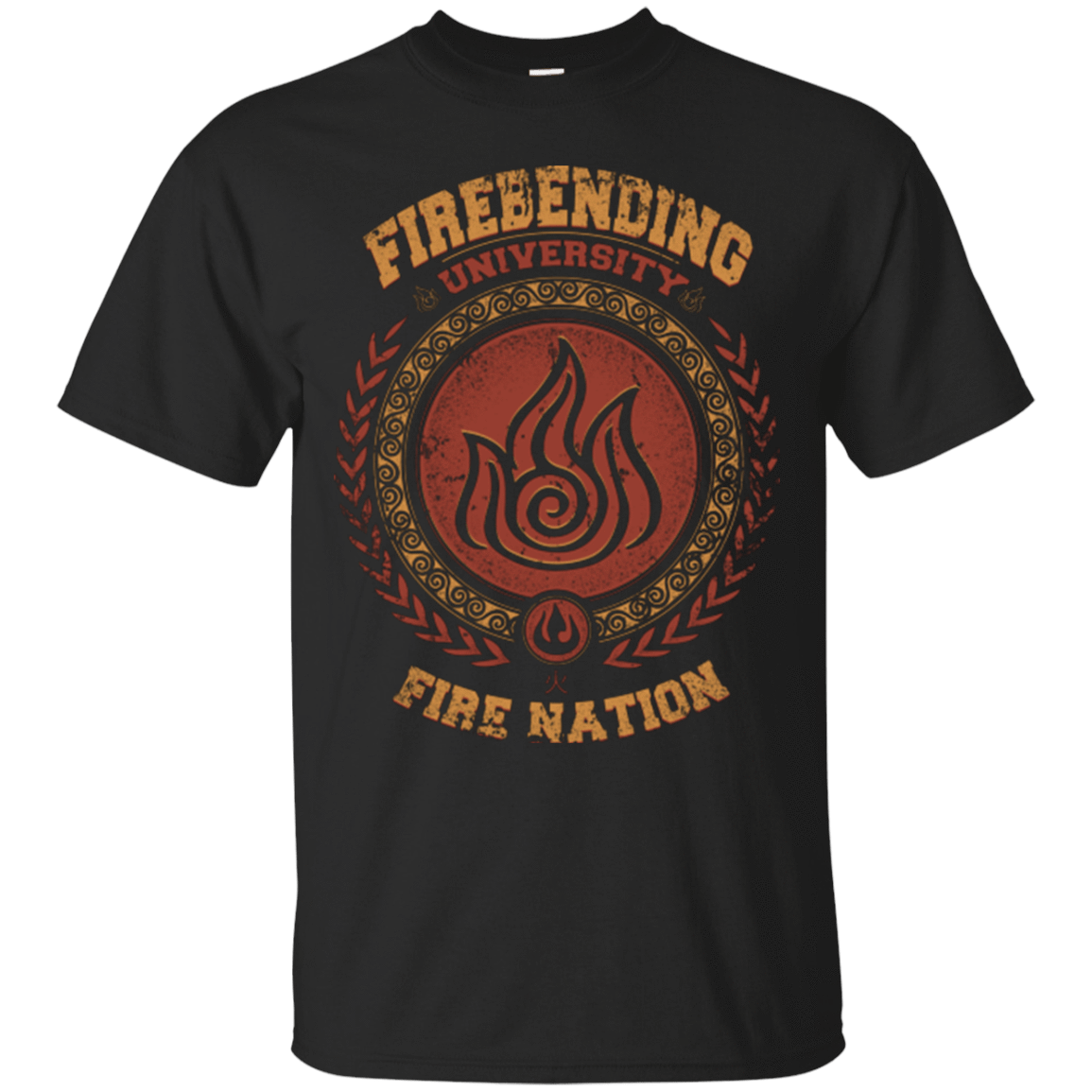 T-Shirts Black / Small Firebending university T-Shirt
