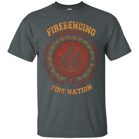 T-Shirts Dark Heather / Small Firebending university T-Shirt