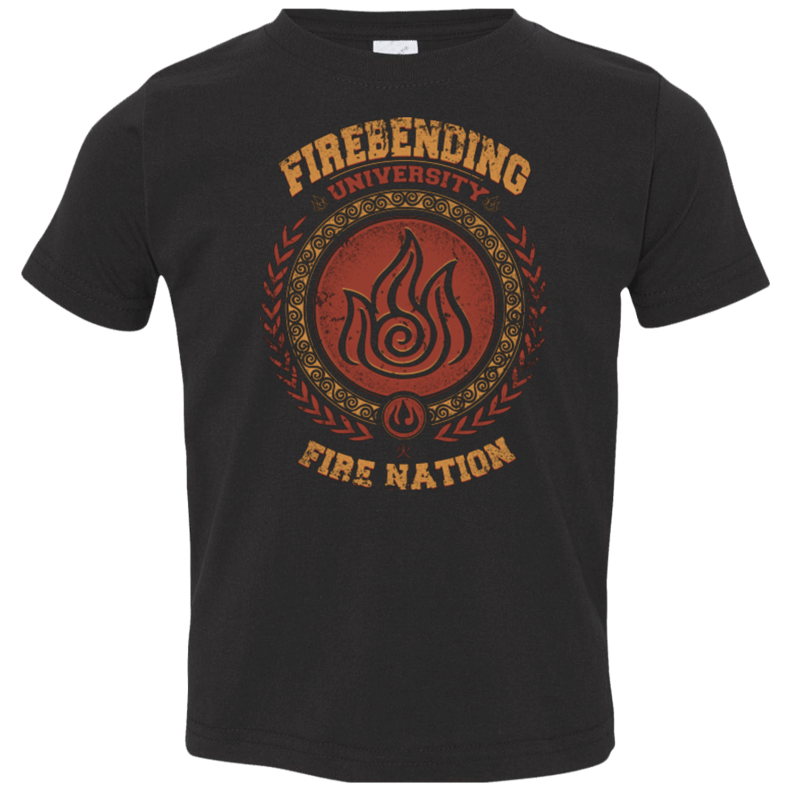 T-Shirts Black / 2T Firebending university Toddler Premium T-Shirt