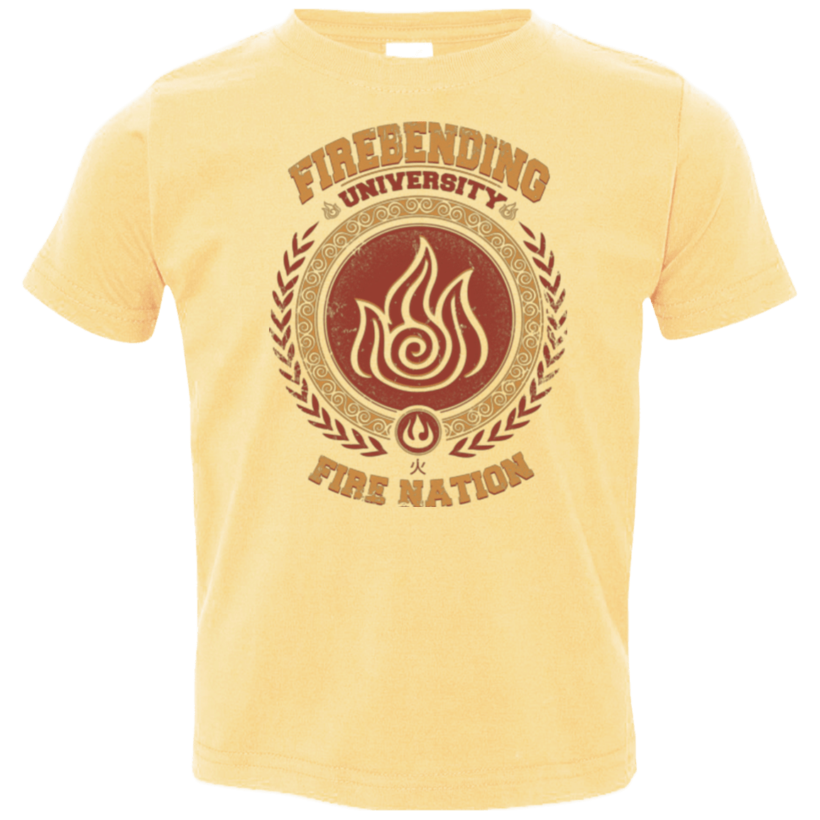 T-Shirts Butter / 2T Firebending university Toddler Premium T-Shirt
