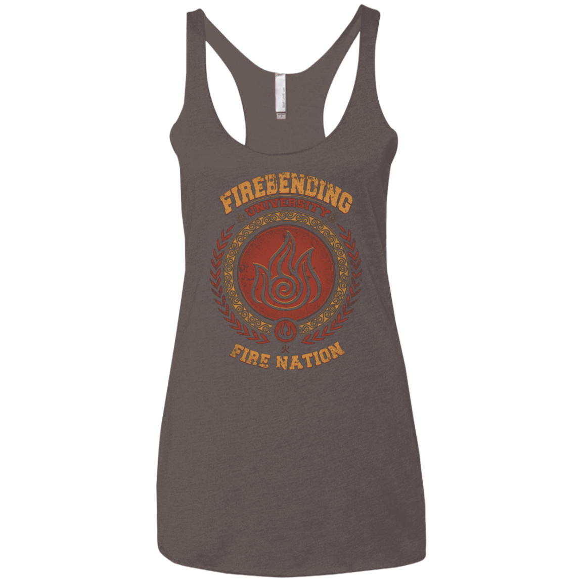 T-Shirts Macchiato / X-Small Firebending university Women's Triblend Racerback Tank