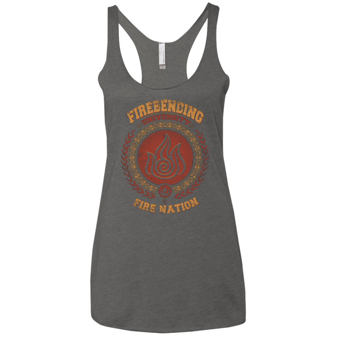 T-Shirts Premium Heather / X-Small Firebending university Women's Triblend Racerback Tank